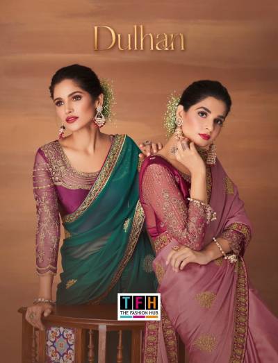 Dulhan By Tfh Designer Partywear Saree Collection